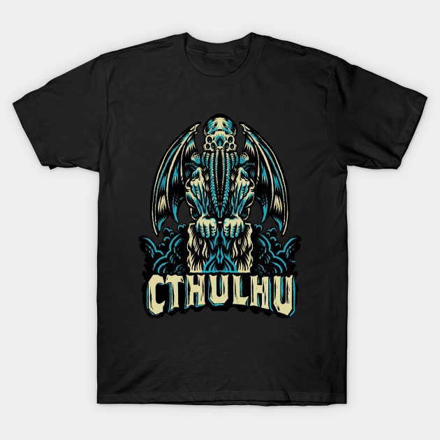 Cthulhu The Old One T-Shirt by Travis Knight